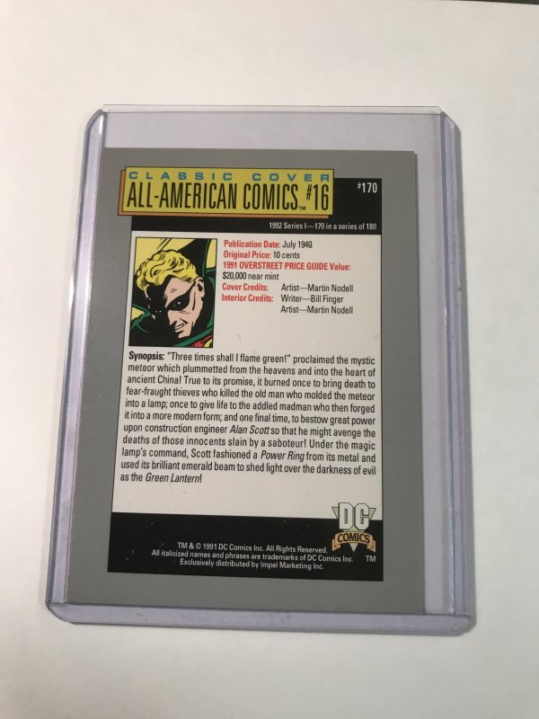 ALL-AMERICAN COMICS #16 card signed by MART NODELL : DC Impel Series 1; NM/M