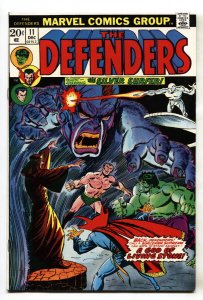 THE DEFENDERS #11--comic book--1973--Silver Surfer--Marvel--VF+