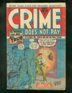 CRIME DOES NOT PAY #67 1948-CHARLES BIRO-LIVING BURIAL  VG