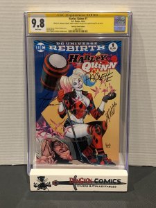 Harley Quinn # 1 CGC 9.8 Third Eye Comic Edition DC 2016 SS Triple Signed [GC42]