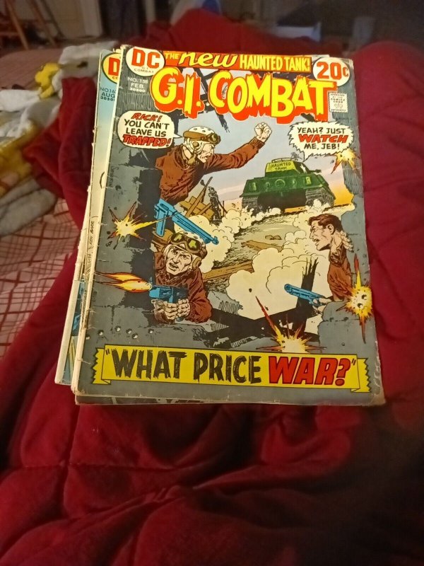 G.I Combat 7 Issue DC Bronze Age Comics Lot Run Set Haunted Tank Collection