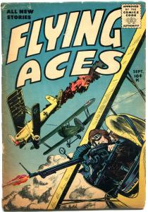 FLYING ACES #2, VG-, 1955, Golden Age, Key, more GA and War in store