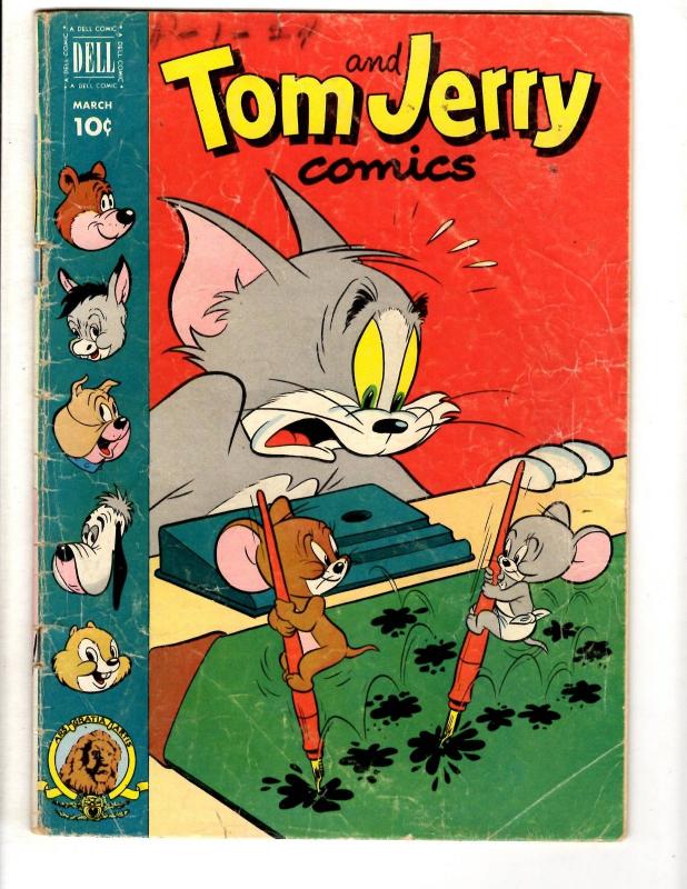 Tom & Jerry Comics # 92 VG- Dell Comic Book Cat & Mouse Funny Animal JL2