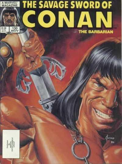 Savage Sword of Conan (1974 series) #130, Fine- (Stock photo)