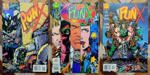 PUNX #1-3 (Valiant 1995) NM/HIGH-GRADE Set of 3 Complete Series GIFFEN ST. AUBIN