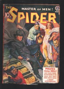 Spider 8/1940-Popular-Pirates From Hell-Orientals pain bound babe with gold ...