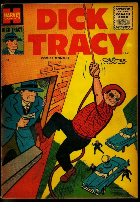 Dick Tracy #92 1955- Harvey Comics- Chester Gould- Girl Friday FN-