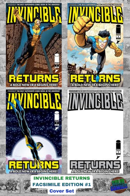 INVINCIBLE RETURNS FACSIMILE EDITION #1 **COVER SELECT** PRESALE 03/25