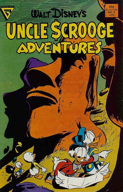 Uncle Scrooge Adventures #3 VG ; Gladstone | low grade comic Easter Island Cover