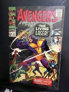 The Avengers #34 (1966) Living Laser! Giant-Man, Hawkeye cover! FN Wow!