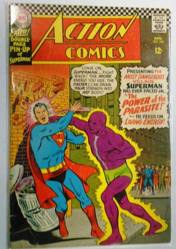 Action Comics #340, 1st App Parasite (Tape On Cover) 2.5 (1966)