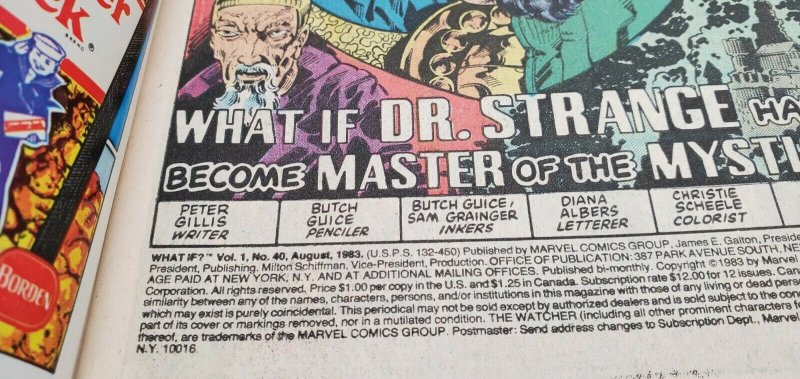 WHAT IF... #40 Dr. Strange had not become master of the mystic arts  Marvel  NM+