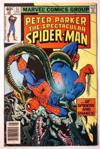 The Spectacular Spider-Man #33 (7.0, 1979) Mark Jewelers