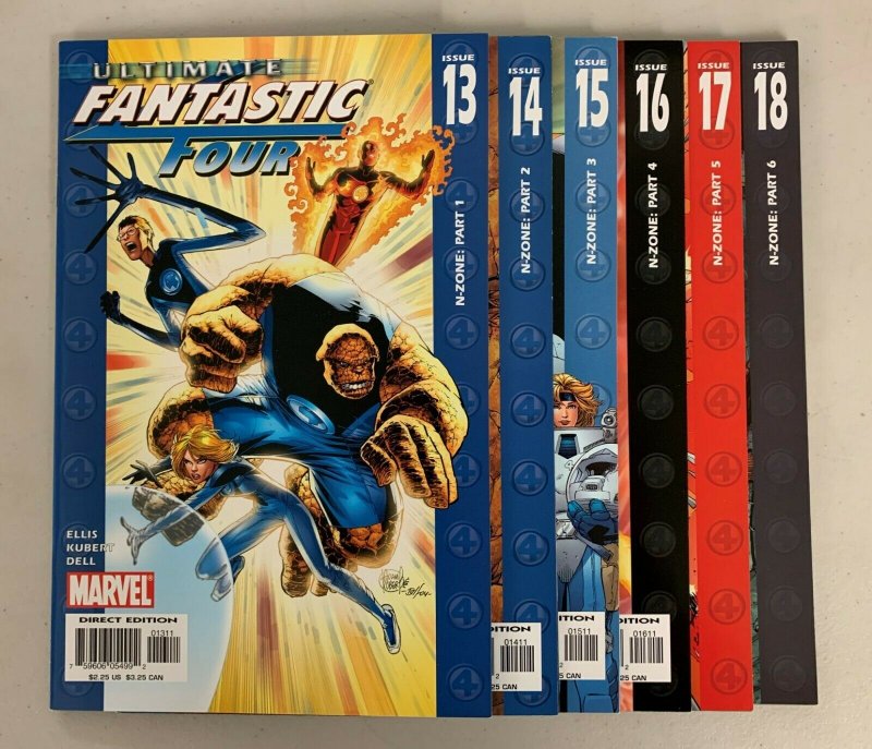Ultimate Fantastic Four N-Zone (Marvel 2004) #13-18 Set Warren Ellis (8.5+) 