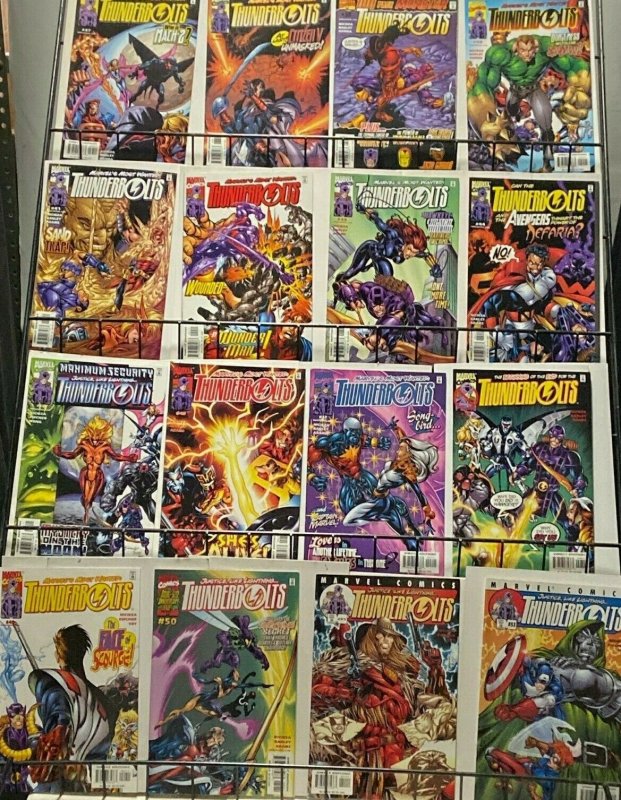 THUNDERBOLTS COLLECTION! 69 ISSUES! Marvel VF-NM Busiek! Hawkeye! 