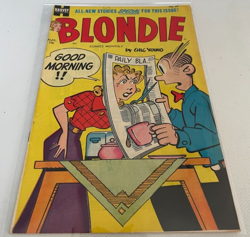 Blondie # 69 VF- Harvey Comic Book Golden Age Chic Young Dagwood 7 J264