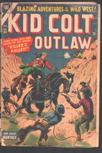 Kid Colt Outlaw #34 1954-Cover by Russ Heath.-Pre-code issue.-Black Rider BY ...