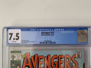Avengers #77 CGC 7.5 John Buscema