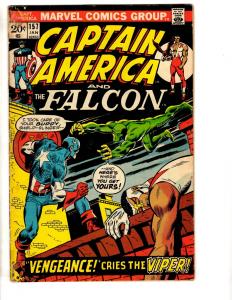 Captain America # 157 VG Marvel Comic Book Falcon Avengers Hulk Thor Skull RH1