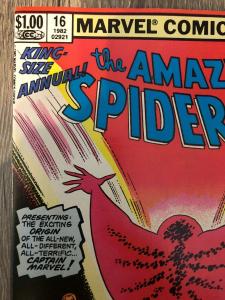 Marvel Amazing Spider-Man Annual 16 * 1st Monica Rambeau Captain Marvel *