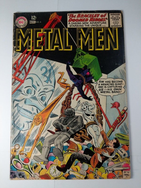 Metal Men #4 VG 1st Robot Queen DC Comics C90A 