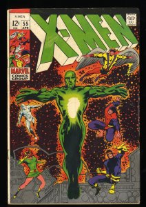 X-Men #55 VG/FN 5.0 2nd Havok! Living Pharoah! Marvel Comics