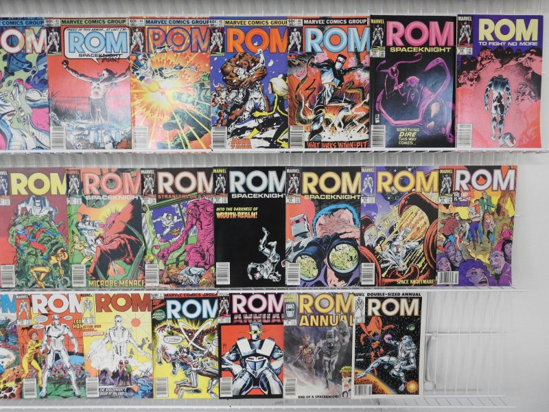 Rom 1-75 Complete Set W/ Annuals 1-4!! Avg FN Condition!