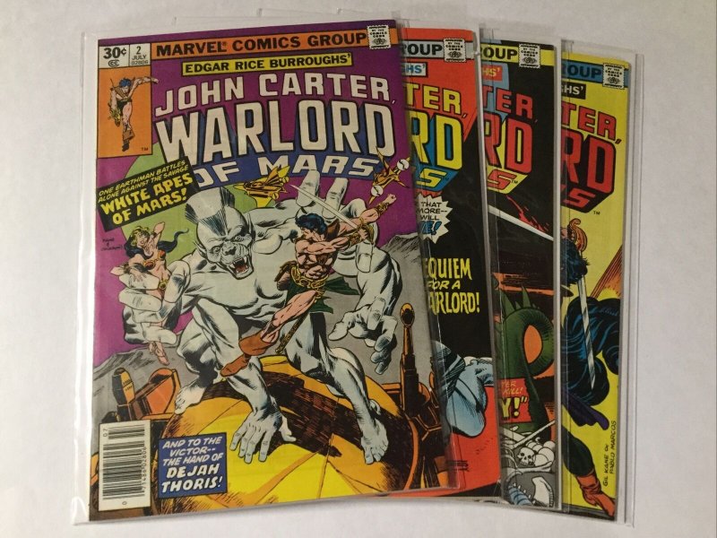 John Carter Warlord Of Mars 2-5 2 3 4 5 Lot Set Run Nm- Near Mint- Marvel Comics