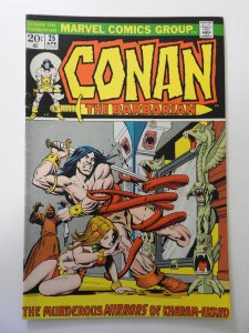 Conan the Barbarian #25 (1973) VG+ Condition moisture stain