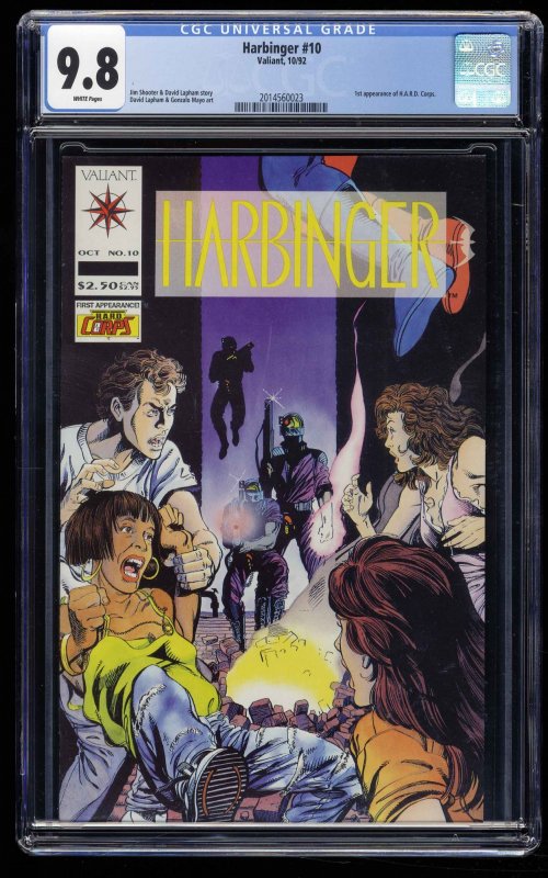 Harbinger #10 CGC NM/M 9.8 White Pages