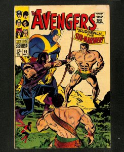 Avengers #40 Sub-Mariner! Black Widow! Cosmic Cube!