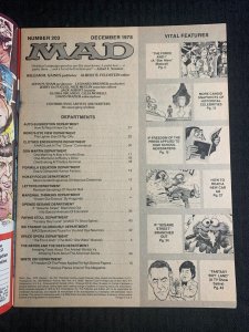 1978 MAD Magazine #203 FVF 7.0 Alfred E Neuman / Star Wars Musical / Sesame St.