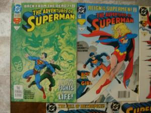 7 DC Comic: ADVENTURES OF SUPERMAN #500 502 SUPERMAN #79 87 91 SUPERBOY #2 3