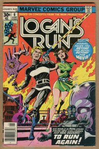 Logan's Run # 6 - Solo Thanos Story!!! - 1977 (Grade 6.0) WH