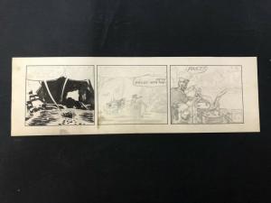 Unpublished Original Comic Strip Art Al Kurzrok April 7