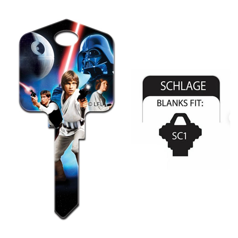 Star Wars Key Blanks (Schlage SC1, A New Hope)