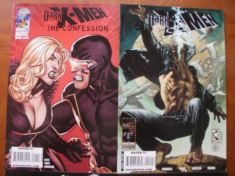 4 Near-Mint Marvel DARK X-MEN Comic #1 (The Confession) #2 #3 #4 (Limited Series