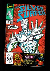 Silver Surfer #36 (1990) VFN/NM / WARLOCK / INFINITY GAUNTLET PRELUDE