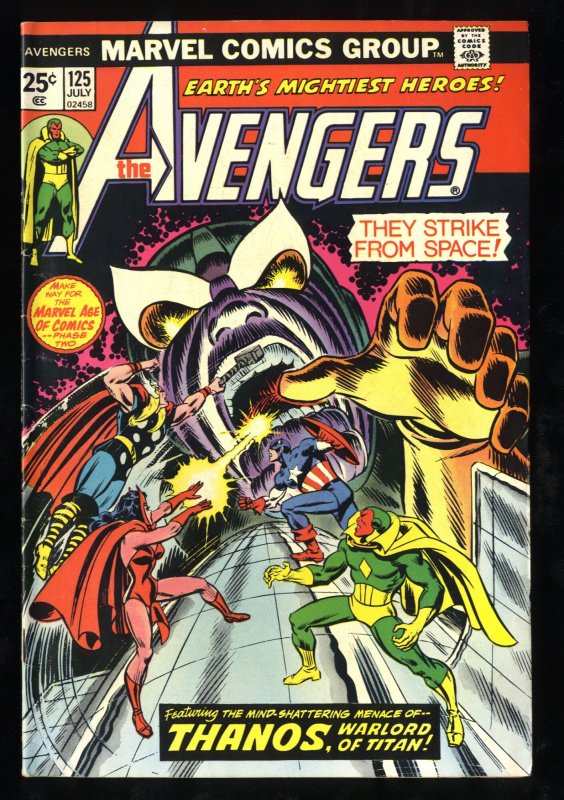 Avengers #125 FN+ 6.5 Thanos!