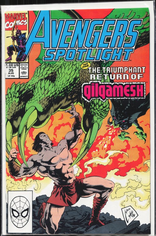 Avengers Spotlight #35 (1990) Gilgamesh