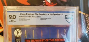 Aliens/Predator - PLATINUM - CBCS 9.0 - 1st appearance Caryn Delacroix