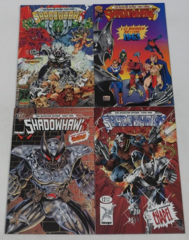 Shadowhawk #0 & 1-18 VF/NM full set Valentino - black super hero ; Image (AA38)