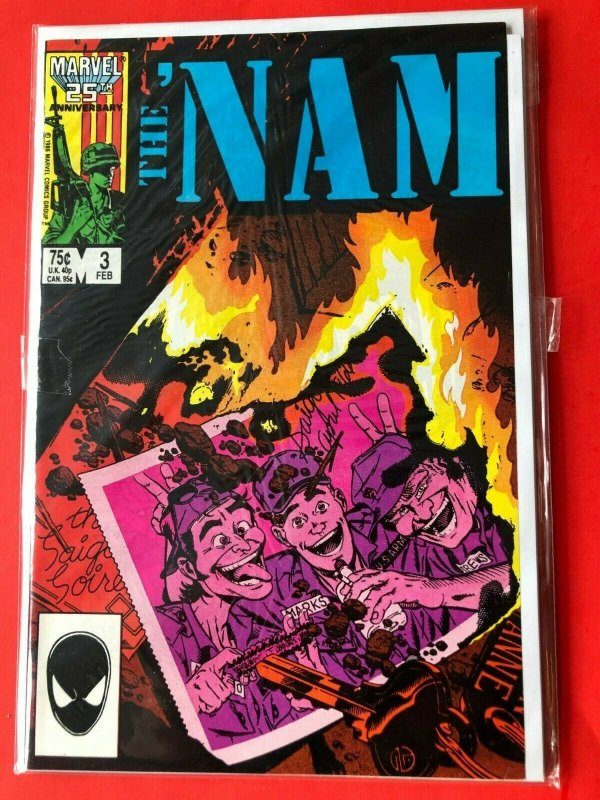  THE NAM V1 #3  1986 MARVEL 25 ANNIVERSARY  /  HIGH QUALITY