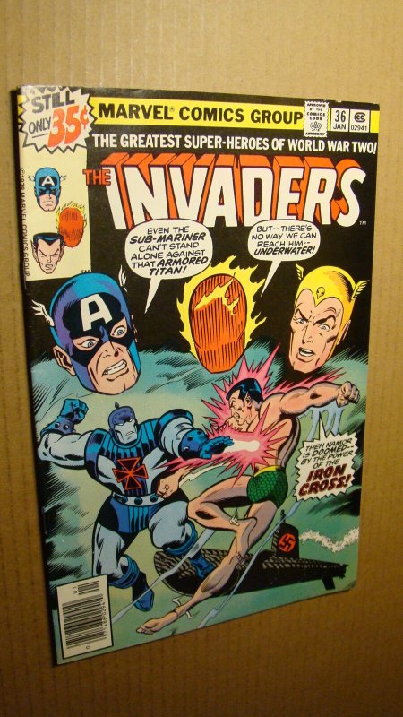 INVADERS 36 *HIGH GRADE* CAPTAIN AMERICA VS IRON CROSS 1979