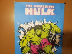 Incredible Hulk Poster 1979 Marvel Comic book promo Rare mint collectable