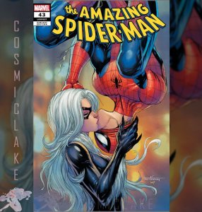 AMAZING SPIDERMAN 43 KIRKHAM BLACK CAT KISS VARIANT PREORDER 2/14 ☪