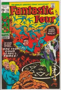 Fantastic Four #110 (May-71) VF+ Mid-High-Grade Fantastic Four, Mr. Fantastic...