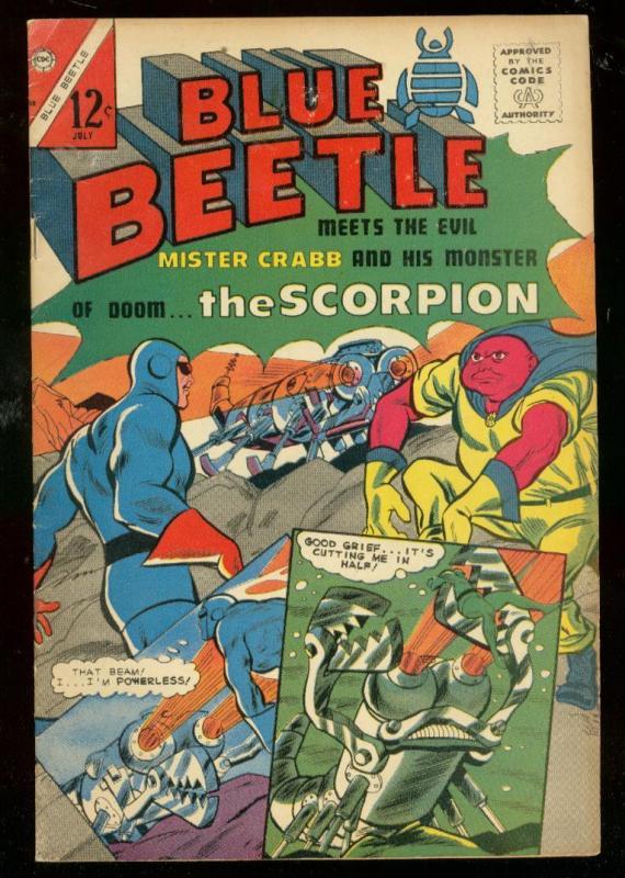 BLUE BEETLE VOL 3 #50 1965-CHARLTON COMICS-MISTER CRABB FN