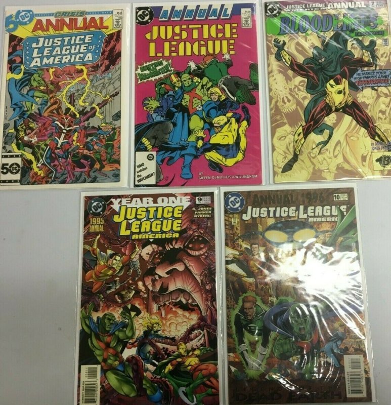 Justice league america ANN comic lot 8.0 VF (1985-96) 