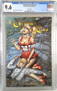 GRIMM FAIRY TALES 3 (2005) 2ND PRINTING CGC 9.6 AL RIO COVER (SLAB GRADE)